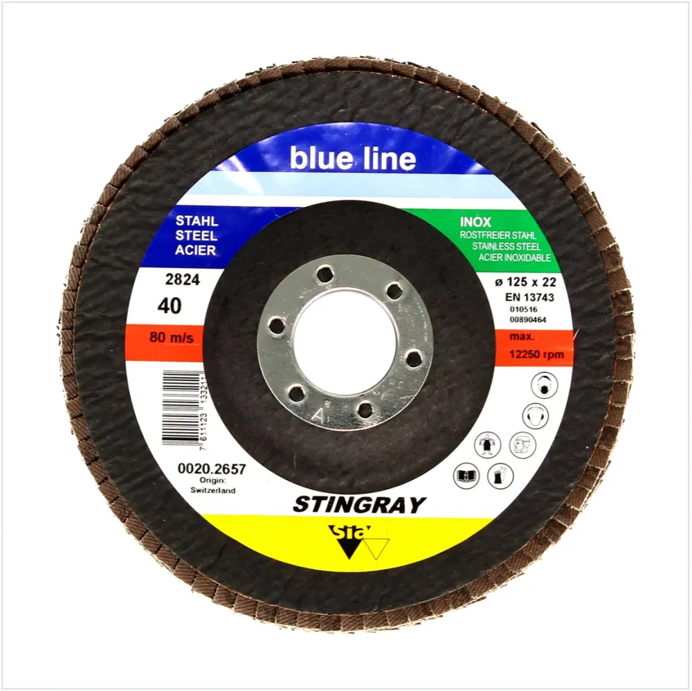 Bosch 10x SIA 2824 Stingray Disco de seguridad dentado P120 Blue Line Bosch Professional