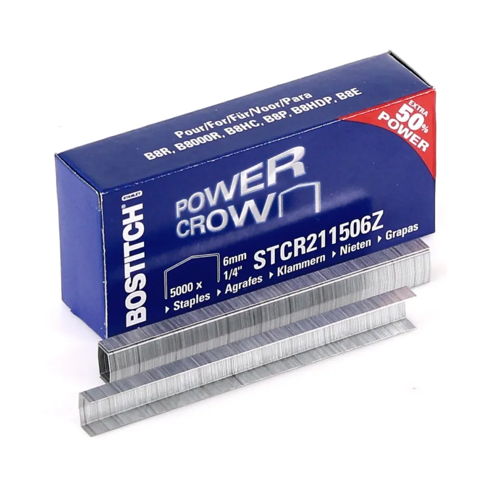 Bostitch Grapas 6 mm / 1/4" / 5.000 unidades para grapadora Pro B8 ( STCR 211506 Z )