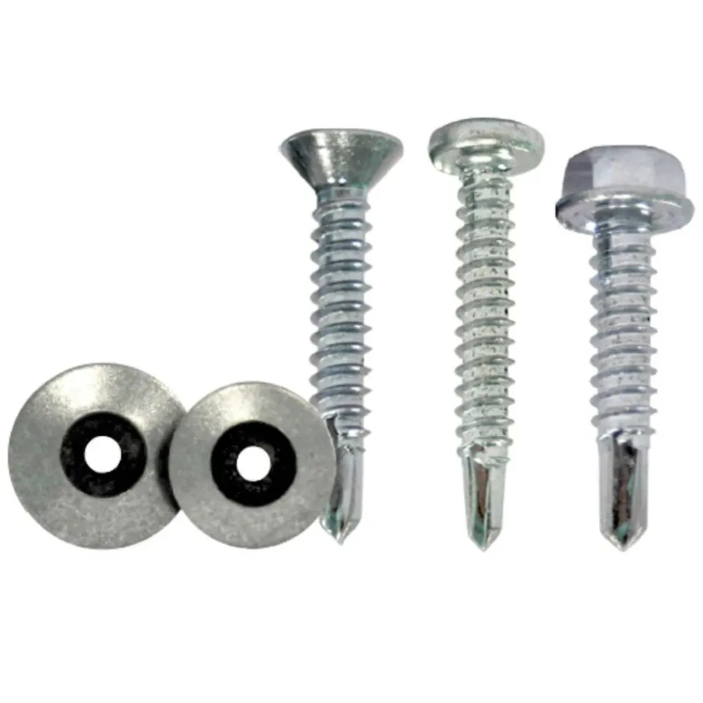 BricoLoco Maletín surtido 1.550 uds. Tornillo roscachapa autotaladrante.Cabeza plana, redonda y hexagonal.