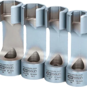 KS TOOLS Juego de llaves especiales de 3/8' para conducciones de inyección, 4 pzs ( 405.0155 ) BRILLIANT TOOLS
