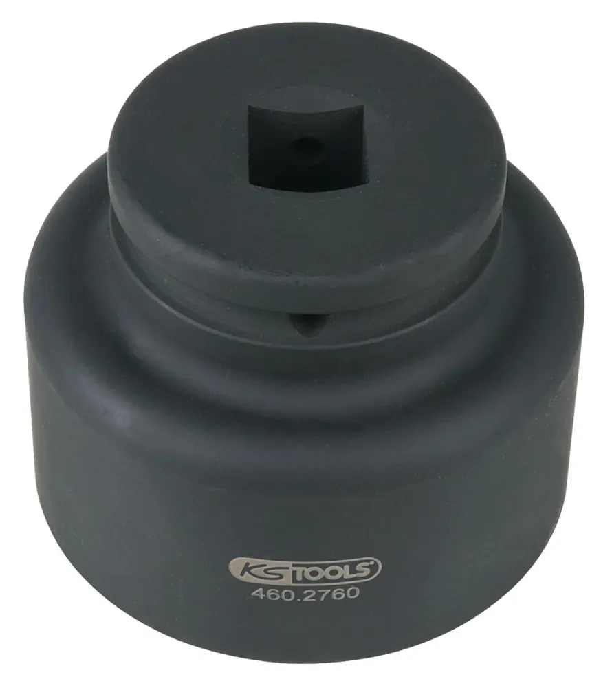 KS TOOLS Llave para tuercas de eje de 3/4', 8 cantos, corta, 75 mm ( 460.2760 ) BRILLIANT TOOLS