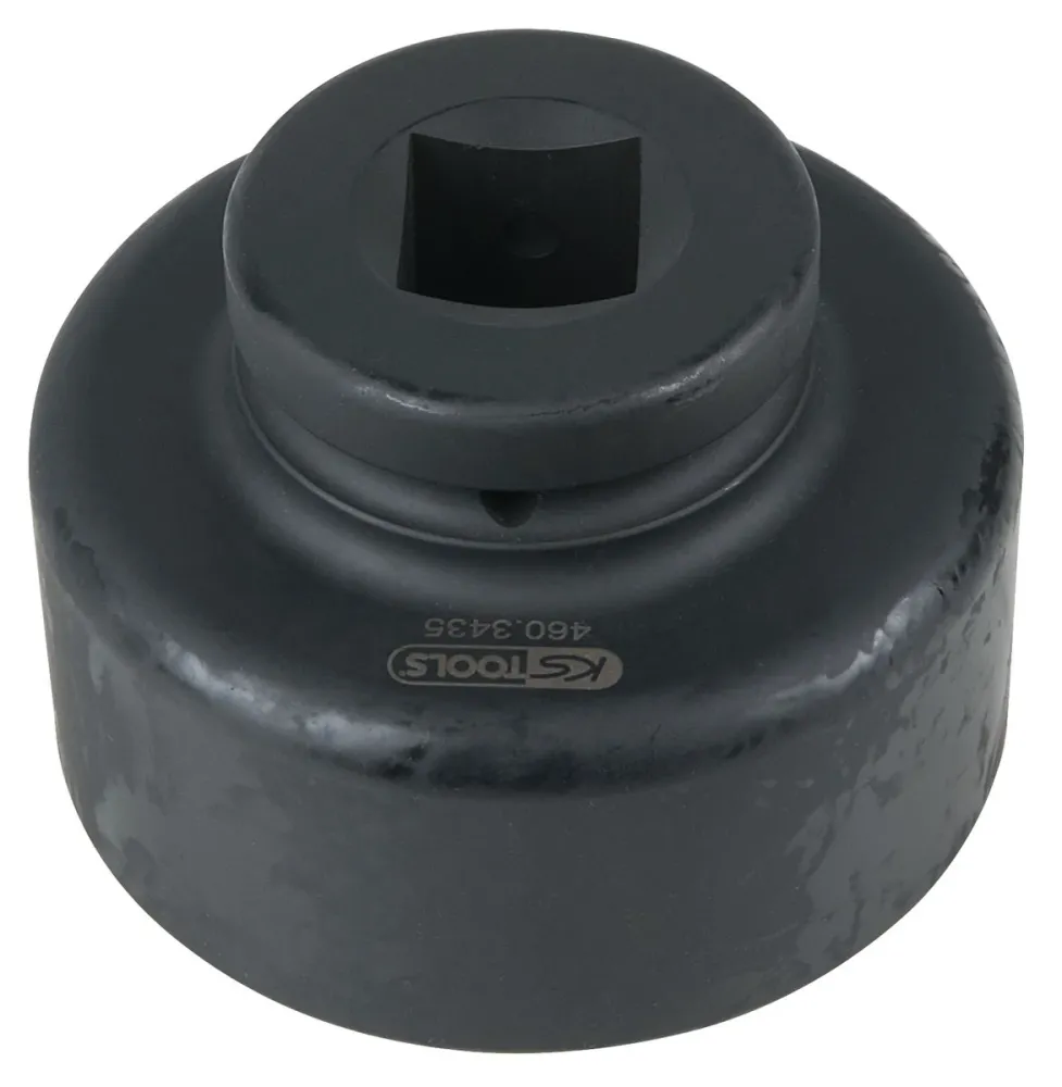 KS TOOLS Llave para tuercas de eje de 1', 8 cantos, corta, 90 mm ( 460.3435 ) BRILLIANT TOOLS