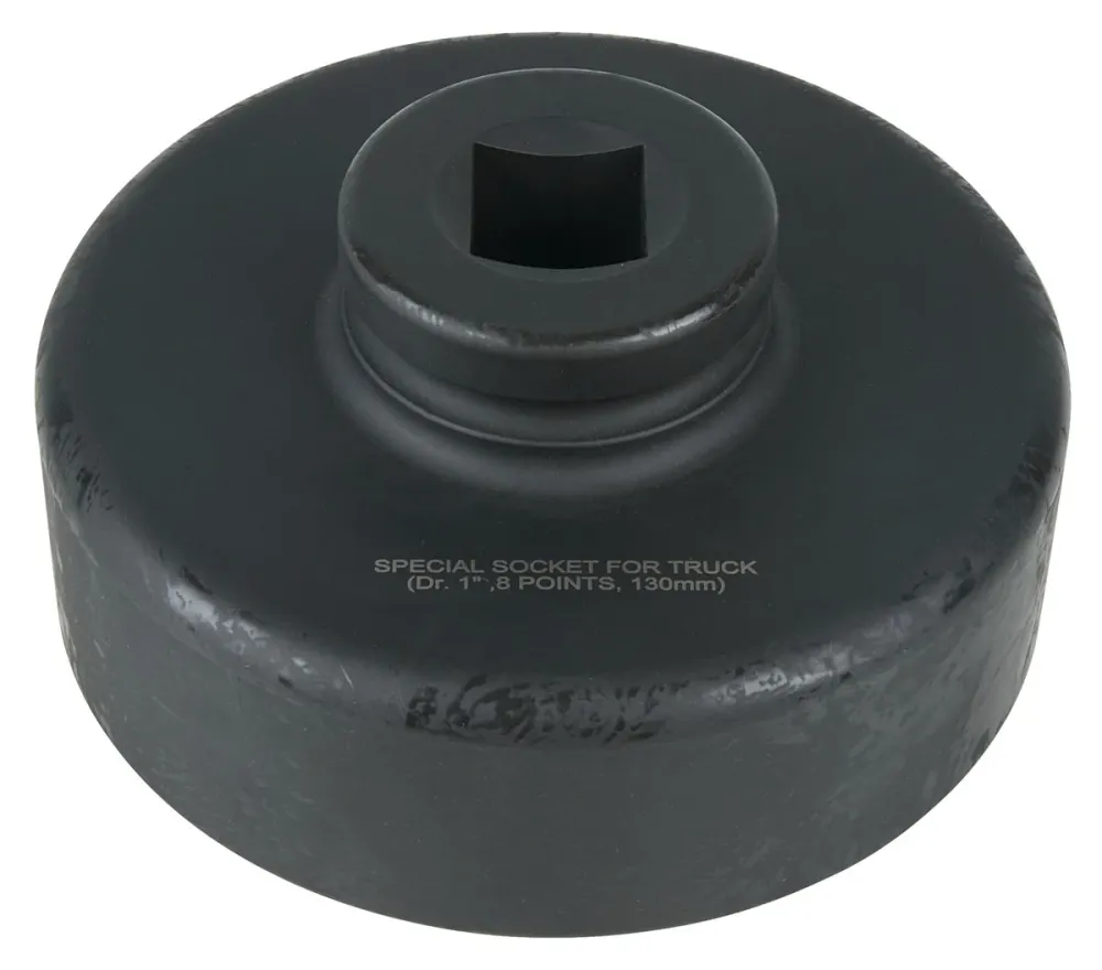 KS TOOLS Llave para tuercas de eje de 1', 8 cantos, corta, 130 mm ( 460.3340 ) BRILLIANT TOOLS