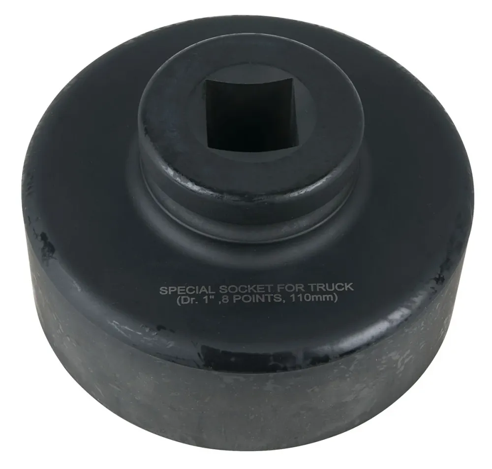 KS TOOLS Llave para tuercas de eje de 1', 8 cantos, corta, 110 mm ( 460.3320 ) BRILLIANT TOOLS