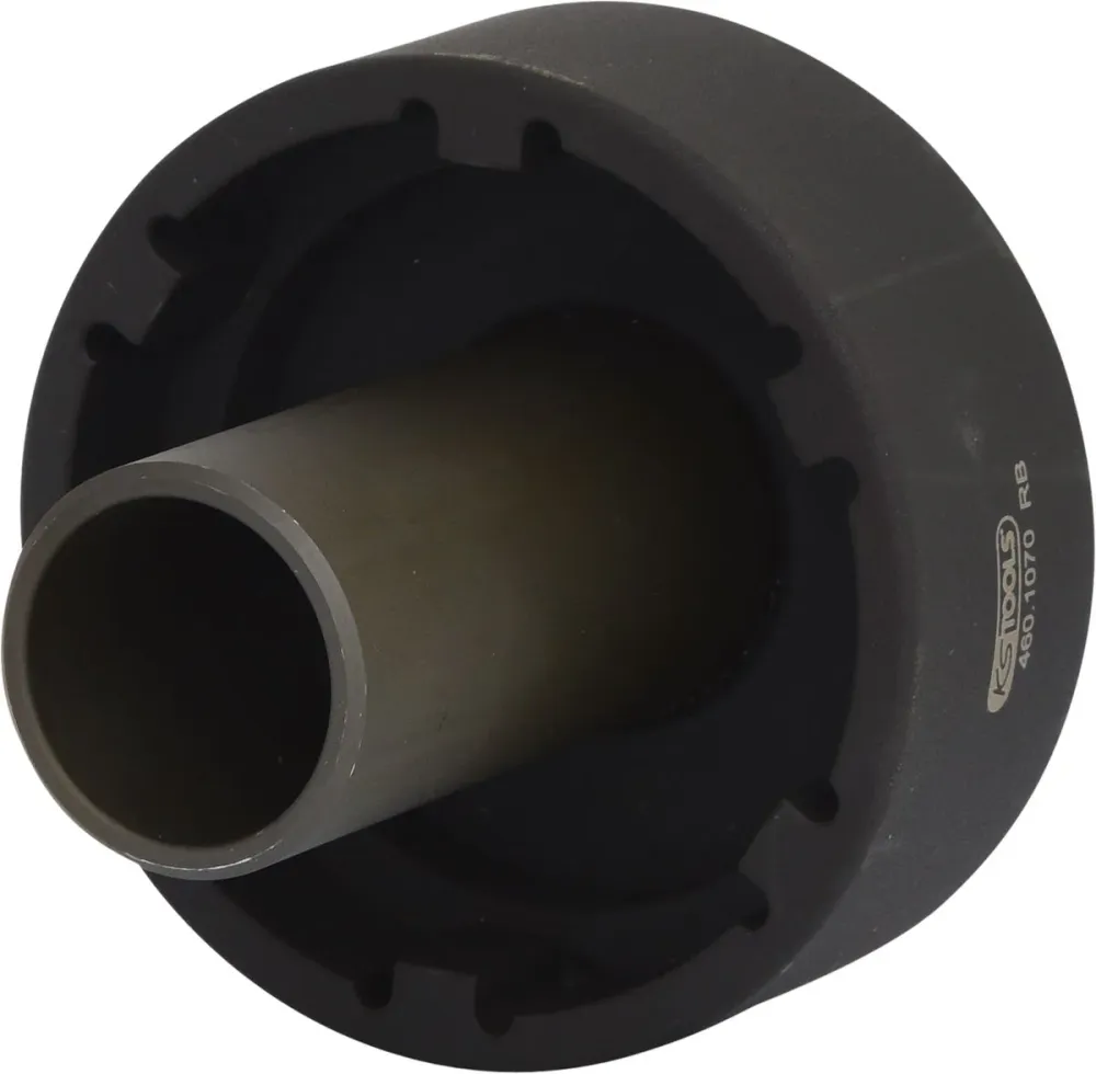 KS TOOLS Llave de 3/4' para tuercas ranuradas con 6 espigas y tubo guí para Mercedes, espiga interior Ø 46 mm ( 460.1070 )...