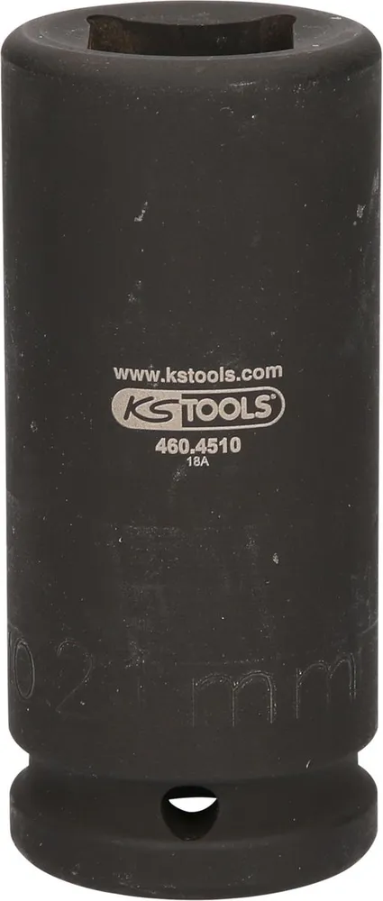KS TOOLS Llave de vaso de impacto de 3/4' con cuadrado conductor, 21 mm ( 460.4504 ) BRILLIANT TOOLS
