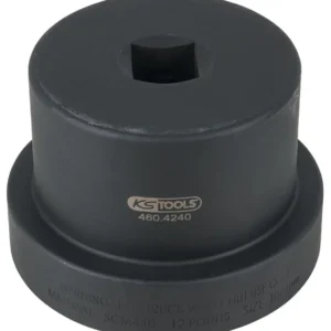 KS TOOLS Llave de vaso de 1' para tuercas de eje con cubo guí, 12 cantos, 100 mm ( 460.4240 ) BRILLIANT TOOLS