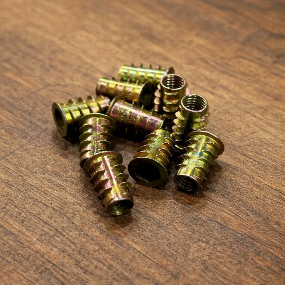 Buje Inserto Metàlico Rosca 8mm Exterior 12mm 10/Unidades