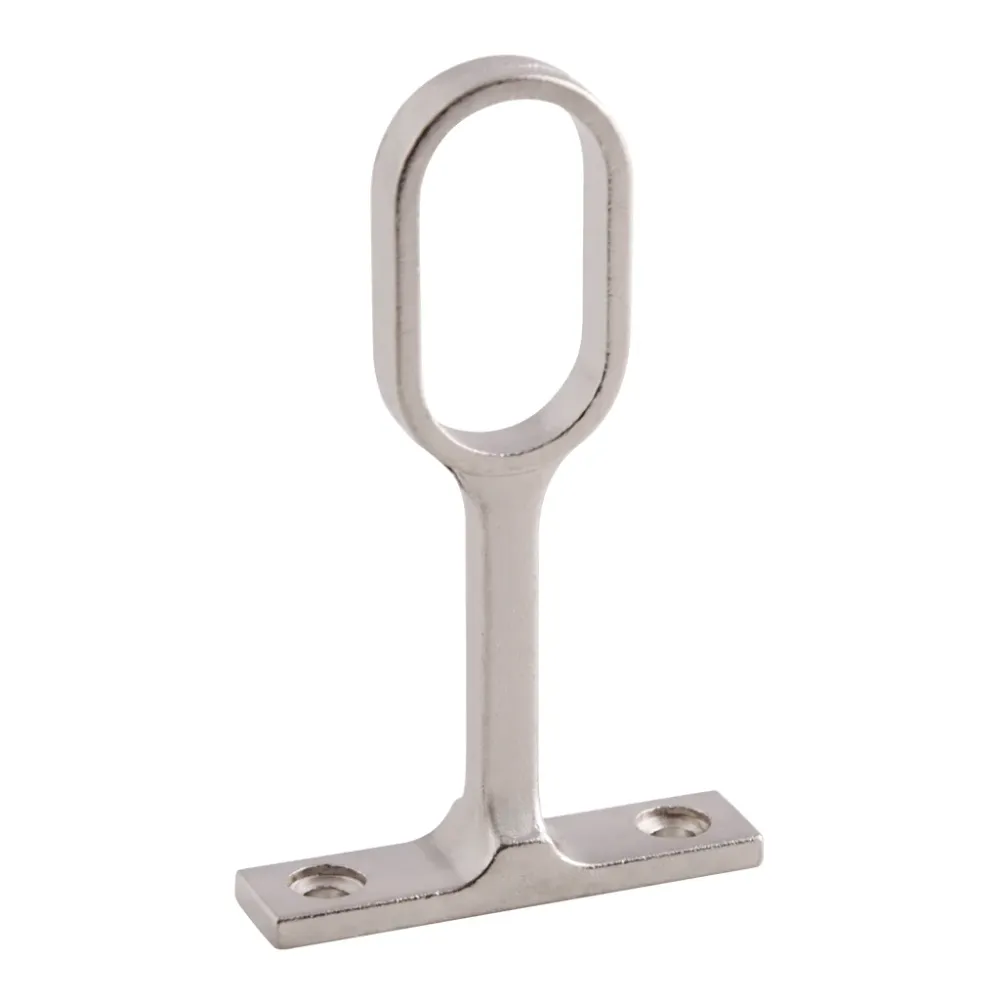 HANDY HOME SOPORTE CENTRAL PARA TUBO OVALADO NIQUELADO Incluye tornillos Casa Ferretera Poniente