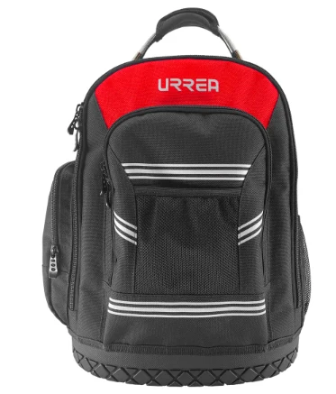 Mochila portaherramientas de poliéster extraíble 17"x13"x10", c/asa alambre Urrea Casa Ferretera Poniente