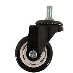 RODAJA PVC NEGRO ESPIGA ROSC 1/2 GIRA 3" Casa Ferretera Poniente