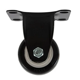 RODAJA PVC NEGRO FIJA 2 1/2" Casa Ferretera Poniente