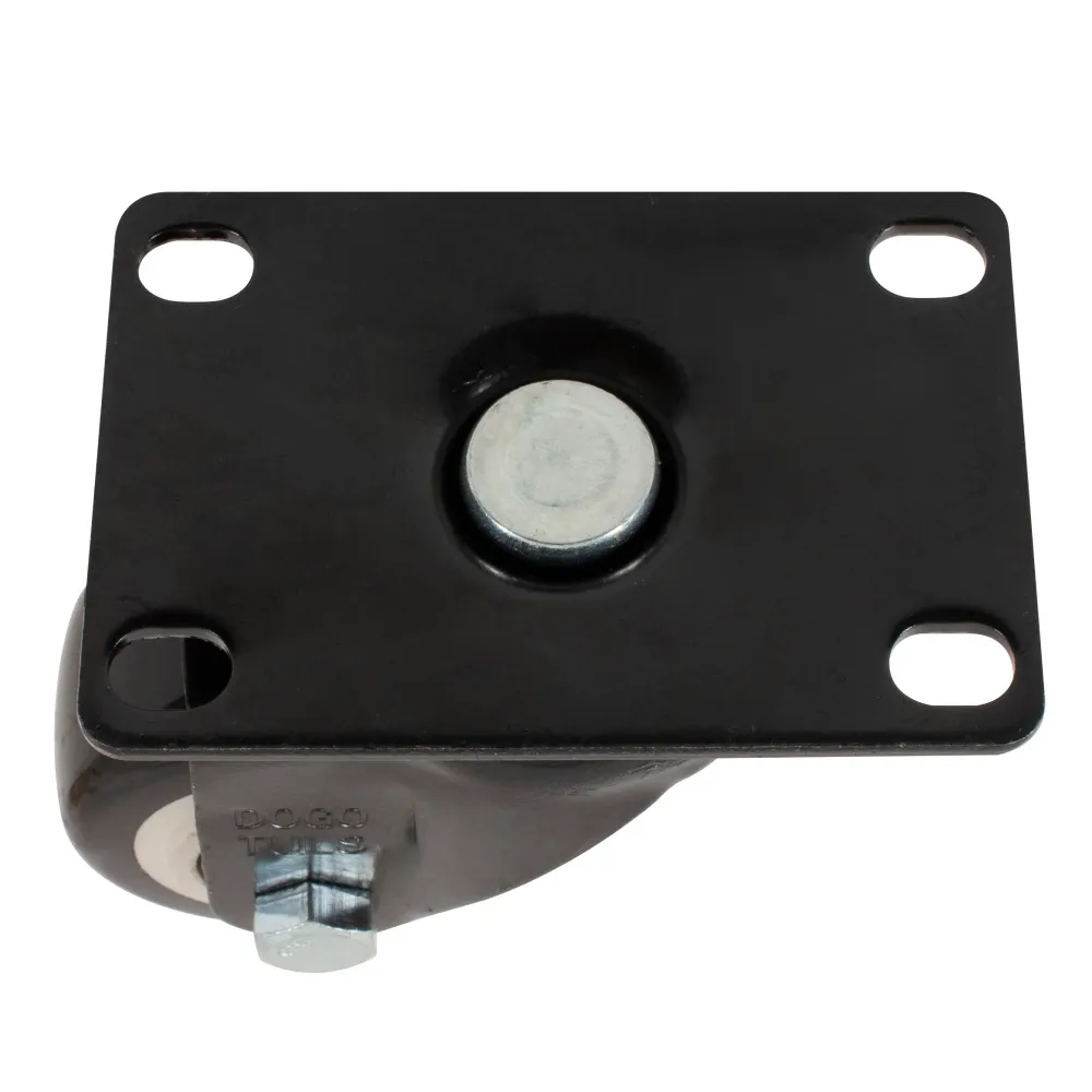 RODAJA PVC NEGRO GIRATORIA 2 1/2" Casa Ferretera Poniente