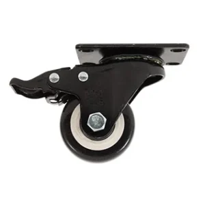 RODAJA PVC NEGRO GIRATORIA FRENO 2 1/2" Casa Ferretera Poniente