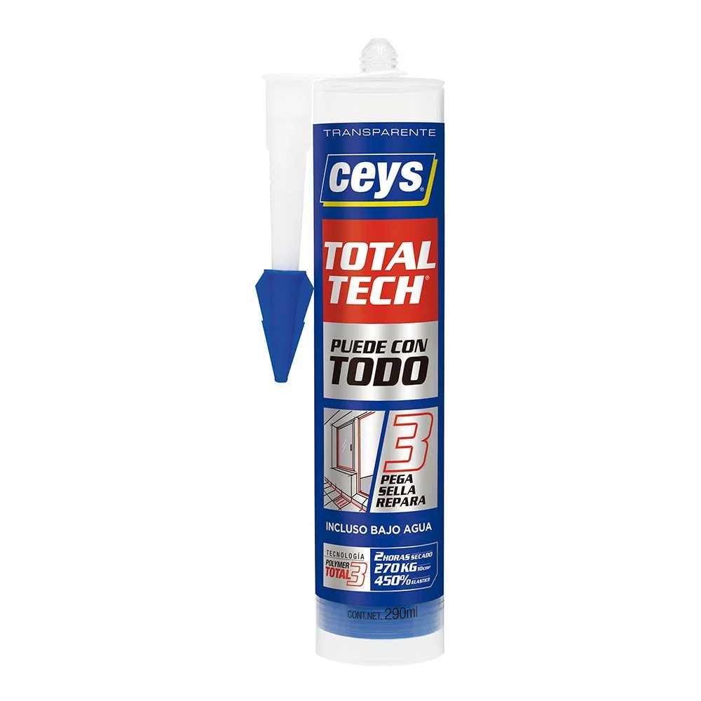 ADHESIVO SELLADOR TOTAL TECH TRANSPARENTE 290 ml CEYS