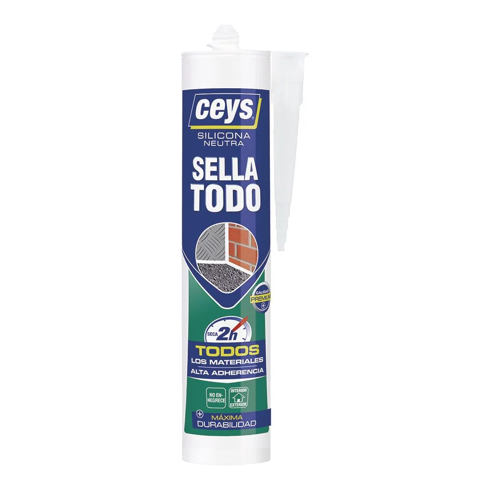 SILICONA NEUTRA SELLATODO TRANSPARENTE 280 ml CEYS