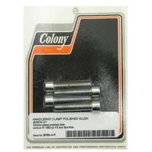 Colony 8796-4 Handlebar Clamp Allen Screw Set Harley-Davidson
