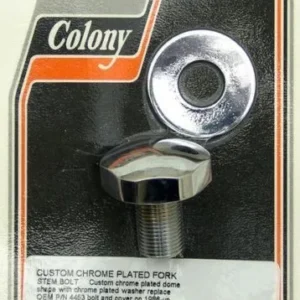 Fork Triple Tree Stem Nut Domed Chrome Harley-Davidson Colony