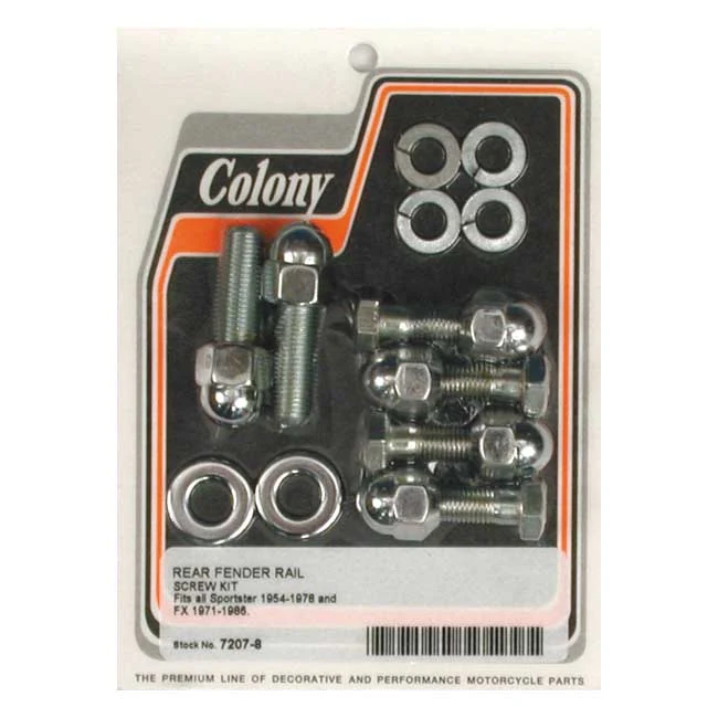 Rear Fender Strut Bolt Kit Acorn Style Harley-Davidson Sportster 1959-1981 Colony