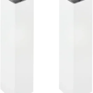 Conector para zòcalo 90 grados 100mm de altura Blanco