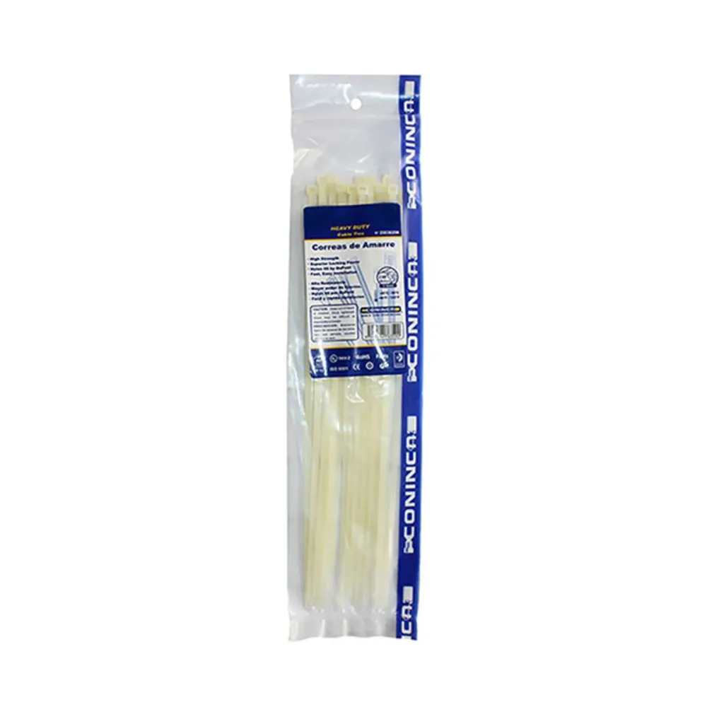 Amarres Plasticos (Tirra) 6" Blister 20Pzas Coninca