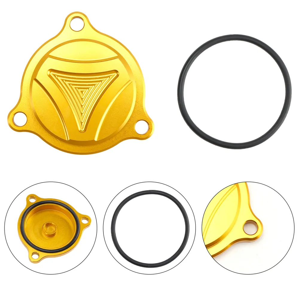 Cubierta de filtro de aceite dorado CNC para Suzuki Burgman UH 125 150 200 DR-Z 400 E S SM