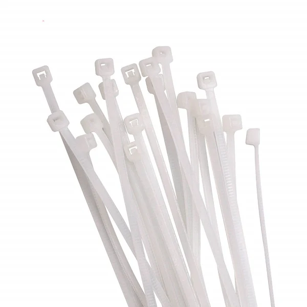 Amarras plásticas 4.8*20CM 100u blancas D.R.L