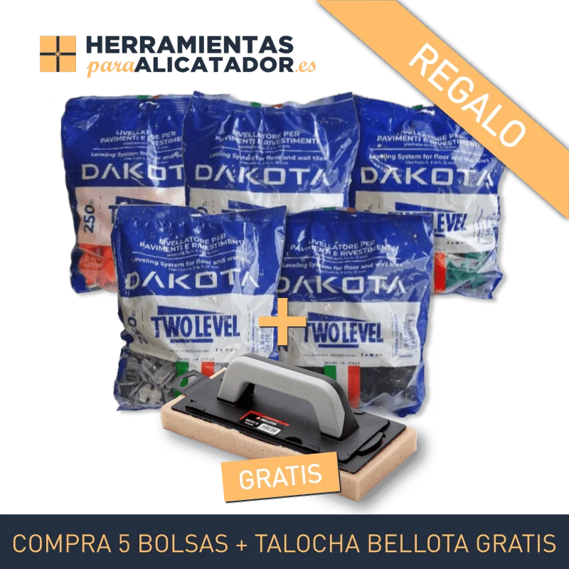 Oferta 5 bolsas calzos sistema nivelación TWO LEVEL Dakota