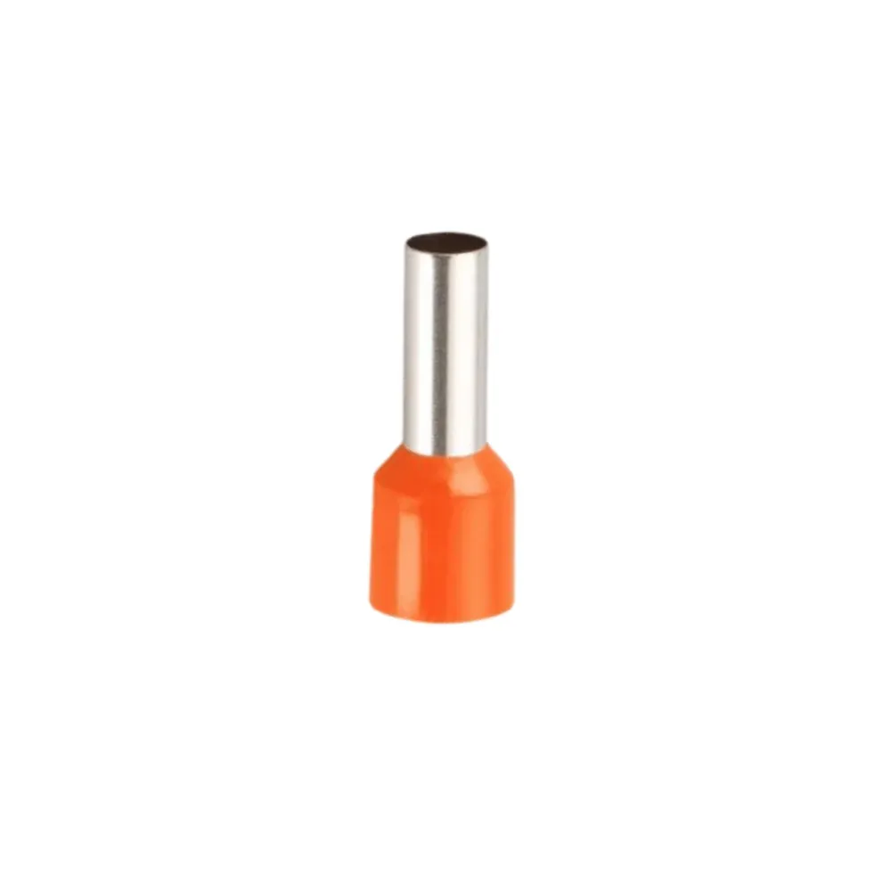 Ferrule 4MM (12AWG) naranjo 100u DL ELECTRIC