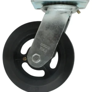 Rodaja Giratoria 6" Dogotuls Hule Negro, Uso Pesado