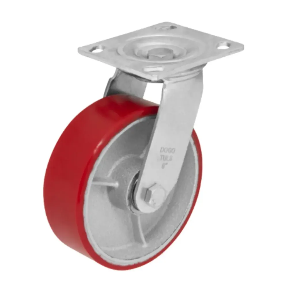 Rueda Poliuretano Dogotuls Giratoria Rin Hierro 6 Pu