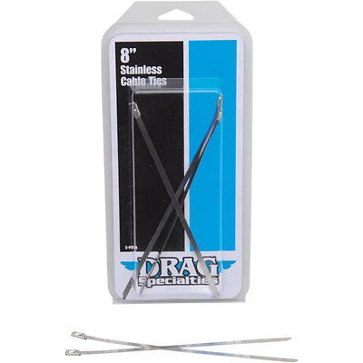 Abrazaderas Para Cinta De Escape 5 X 20Cm Stainless Steel Tie Wraps HD DRAG SPECIALTIES