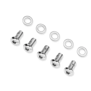 5 Tornillos Cromados Tapa Embrague Para Harley-Davidson DRAG SPECIALTIES