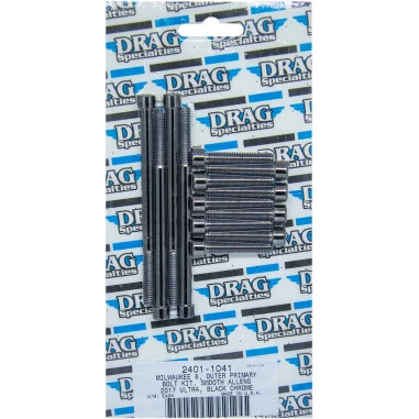 Tornillos Primaria Para Harley-Davidson Milwaukee Eight Primary Bolt Kit Black DRAG SPECIALTIES