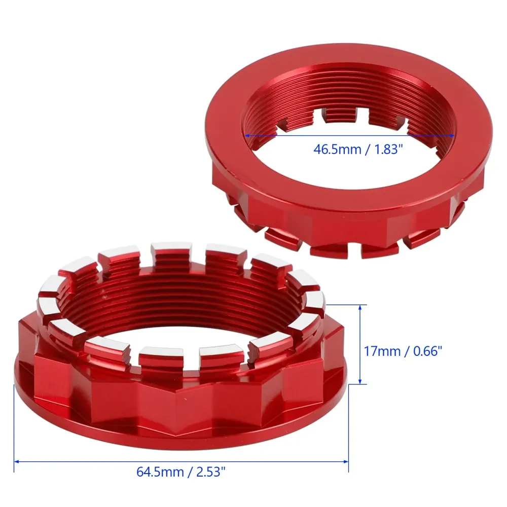 Ducati Panigale 1199/S/R, 1299/S/R, V2 ,V4/S/R Tuerca eje rueda trasera Rojo