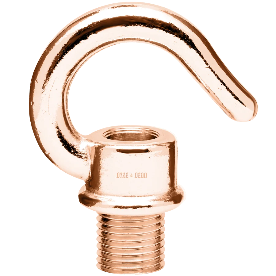 GANCHO SOPORTE BOMBILLAS COBRE M10 DYKE & DEAN