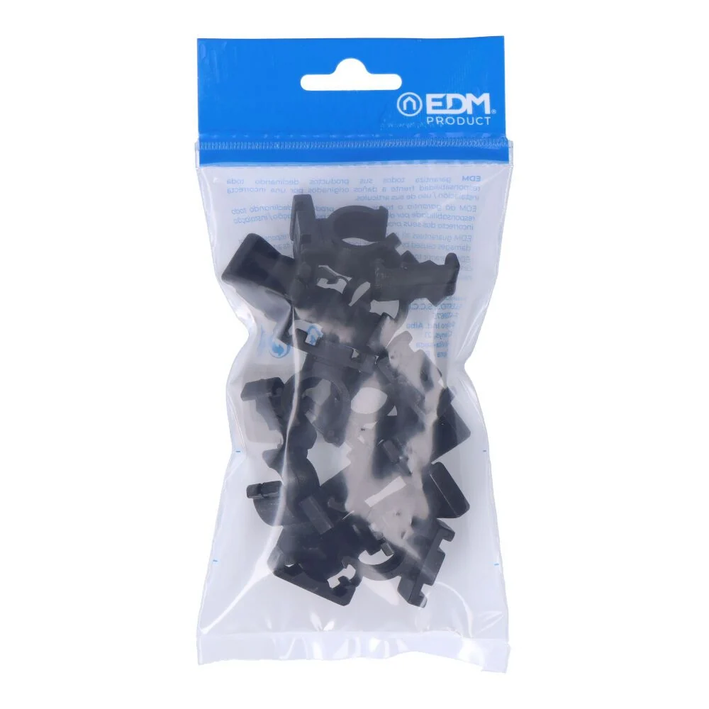 ABRAZADERA NYLON NEGRA PARA FERROPLAST M-16 (BOLSA 10 unid) EDM