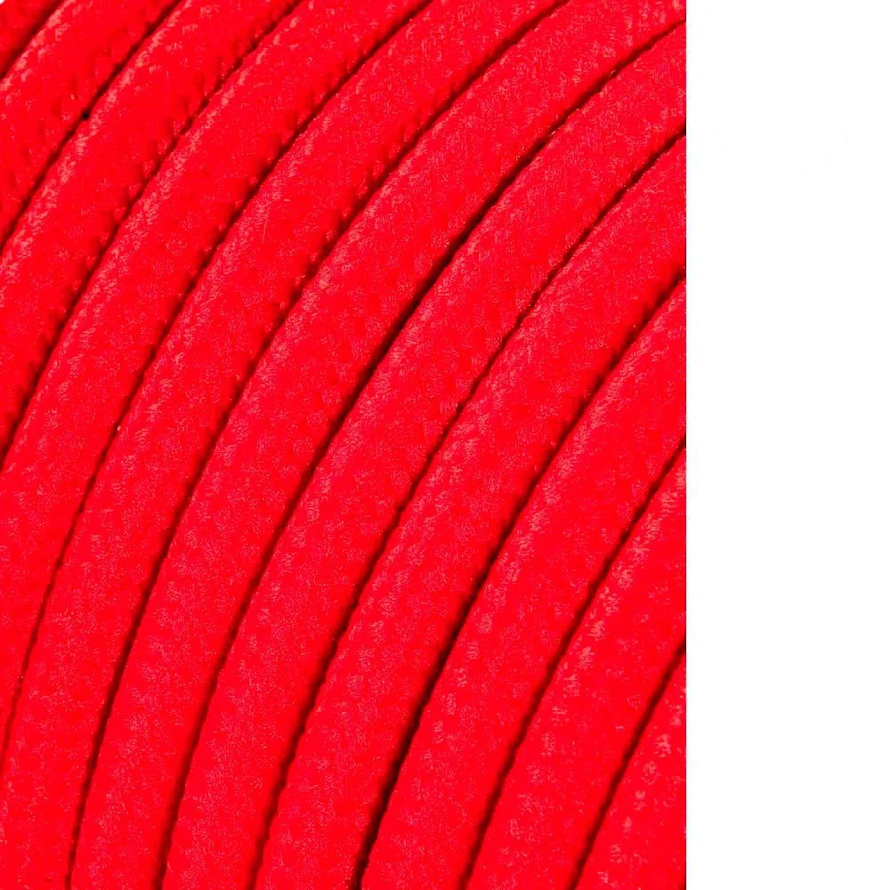 CARRETE CABLE CORDÓN TUBULAR H03VV-F 2 x 0,75 mm² ROJO, 25 m EDM