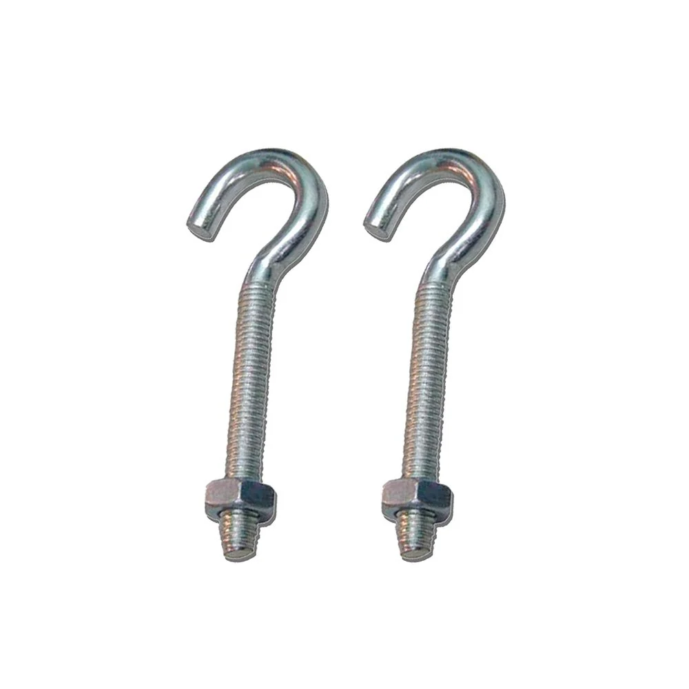 HEMBRILLA ABIERTA CON TUERCA HM02, M8 x 60 mm, ZINCADO, BLISTER 2 uds EDM