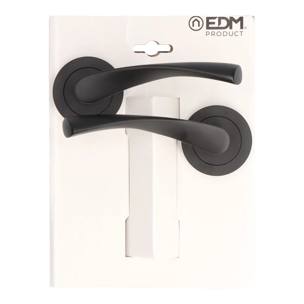 JUEGO ROSETA 707 NEGRO ø 65 x 120 mm EDM