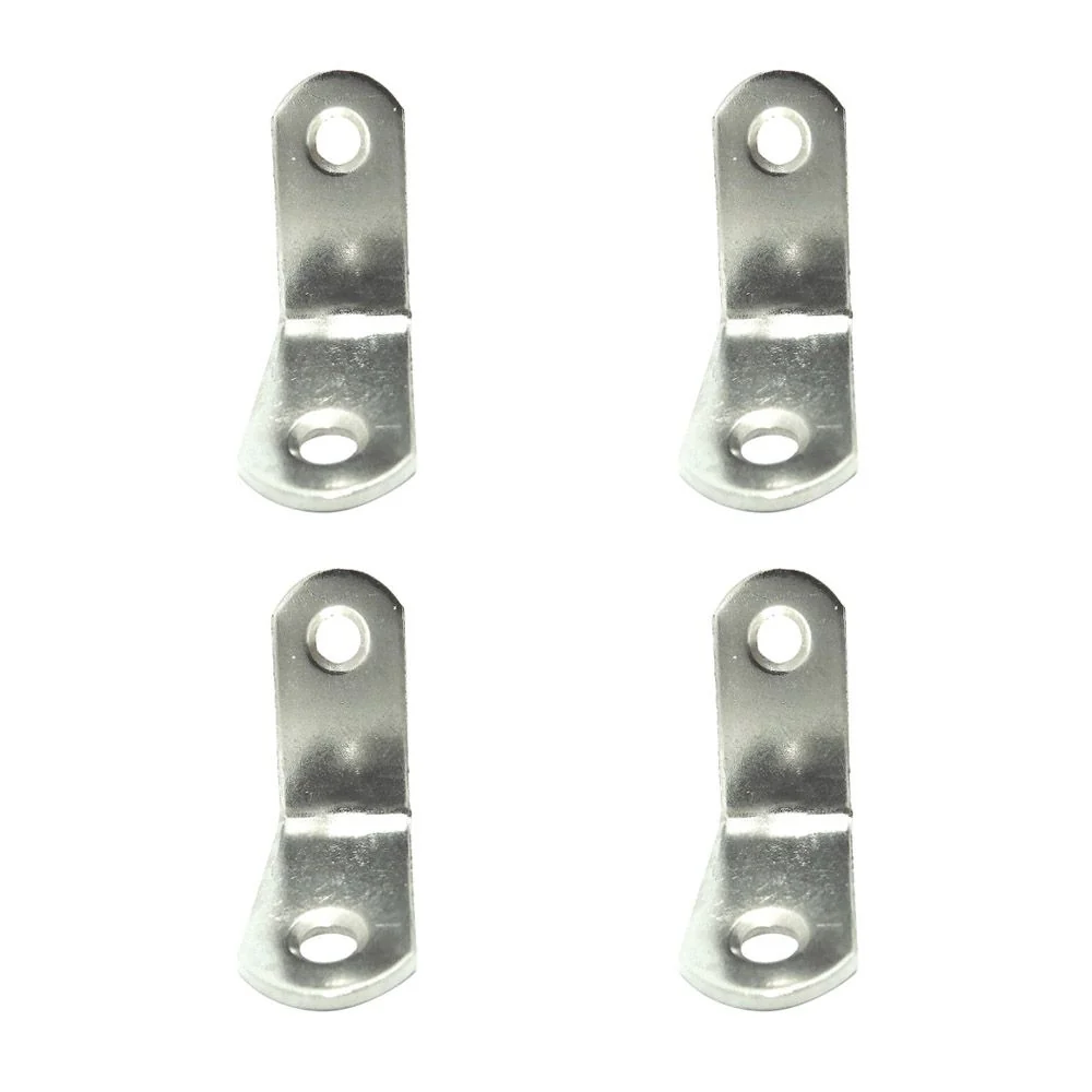 ÁNGULO REFUERZO AN24, ACERO INOXIDABLE, 30 x 30 x 16 mm. 4 unidades EDM