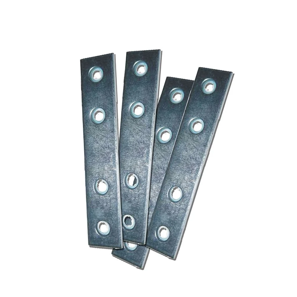 PLACA RECTA UNIÓN PLC02, ACERO ZINCADO, 40 x 15 x 2 mm. 4 unidades EDM