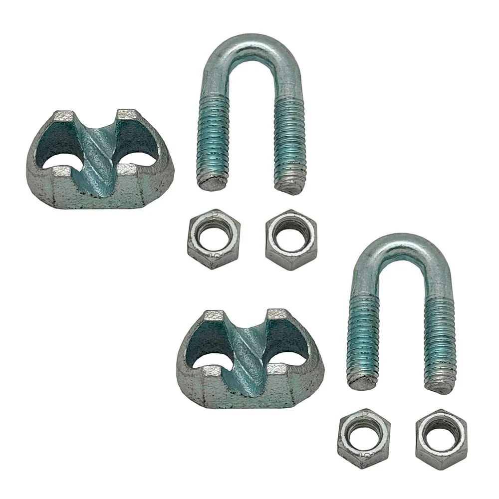 SUJETACABLE DIN-741 SJT01, ACERO GALVANIZADO, M5 3/16". 2 unidades EDM