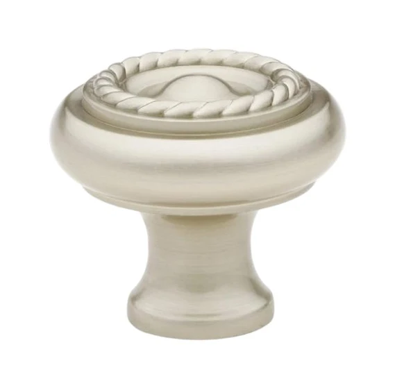 Tirador de Gaveta o Puerta de Bronce Solido de 1" Modelo Rope Acabado US15 Emtek
