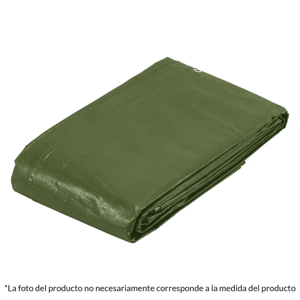 Lona uso rudo, verde olivo, 2 X 3 m, Truper Expert 16373 LT-23X