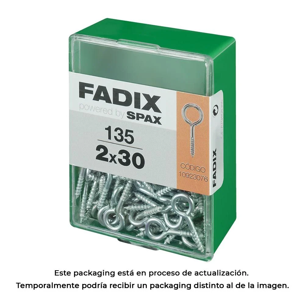 HEMBRILLA CERRADA ZINCADO 2,0 x 30 mm, CAJA M 135 uds FADIX