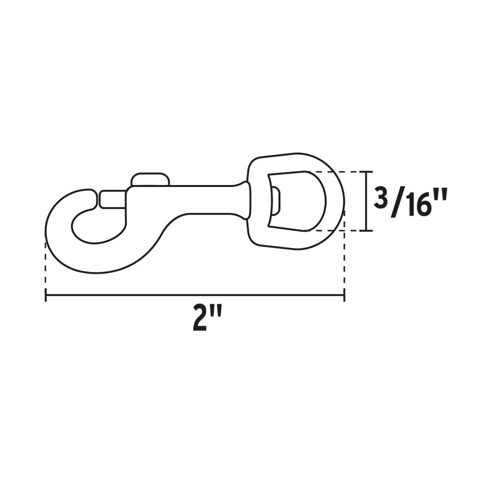 Bandola de zinc de 7/16" giratoria, Fiero
