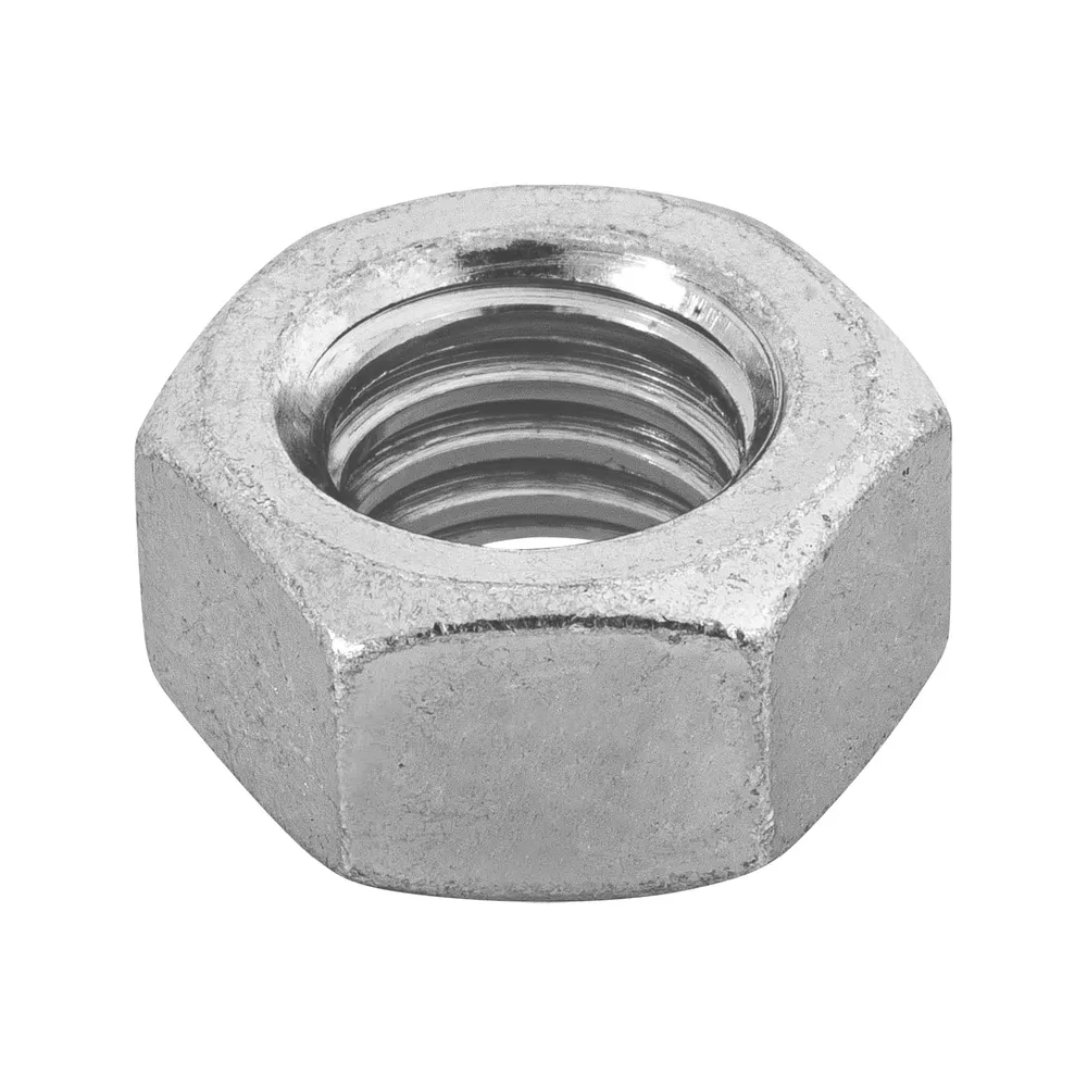 Bolsa con 60 tuercas 7/16" hexagonales de acero galvanizado Fiero