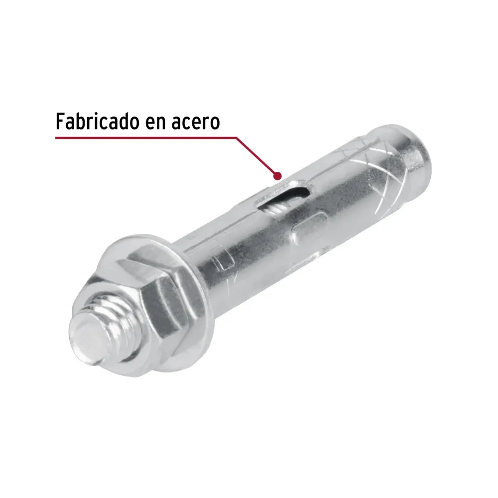 Caja con 50 taquetes expansivos de 3/8" con tornillo, Fiero