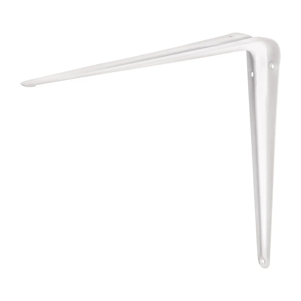 Fiero ME-12B Ménsulas de acero, 10 x 12', blanco
